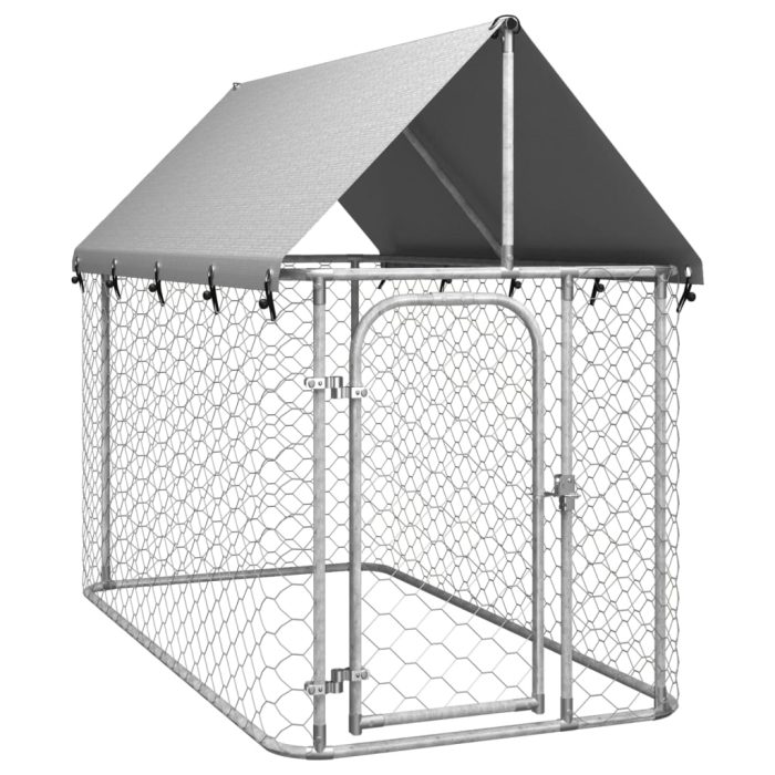 TrendyXL Hondenkennel voor buiten met dak 200x100x150 cm