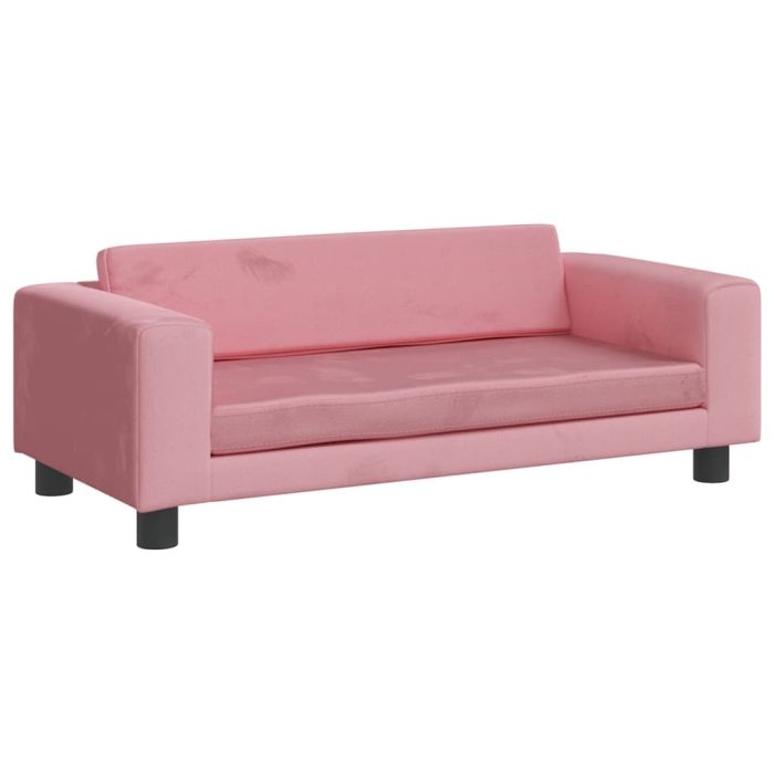 TrendyXL Hondenmand met verlengstuk 100x50x30 cm fluweel roze