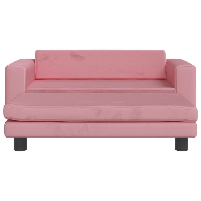 TrendyXL Hondenmand met verlengstuk 100x50x30 cm fluweel roze