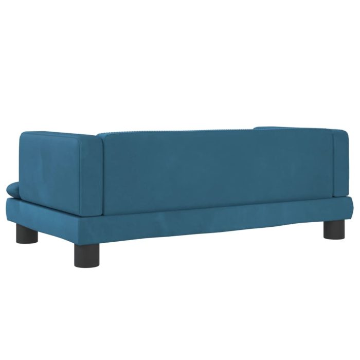 TrendyXL Hondenmand 80x45x30 cm fluweel blauw