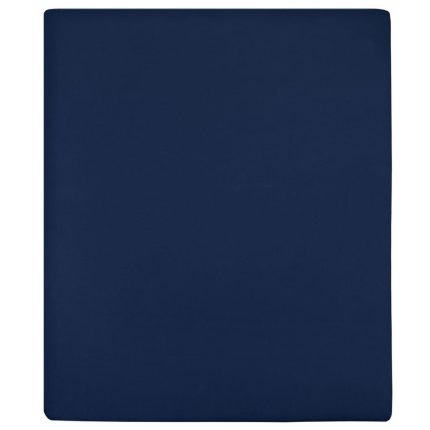 TrendyXL Hoeslaken jersey 90x200 cm katoen marineblauw