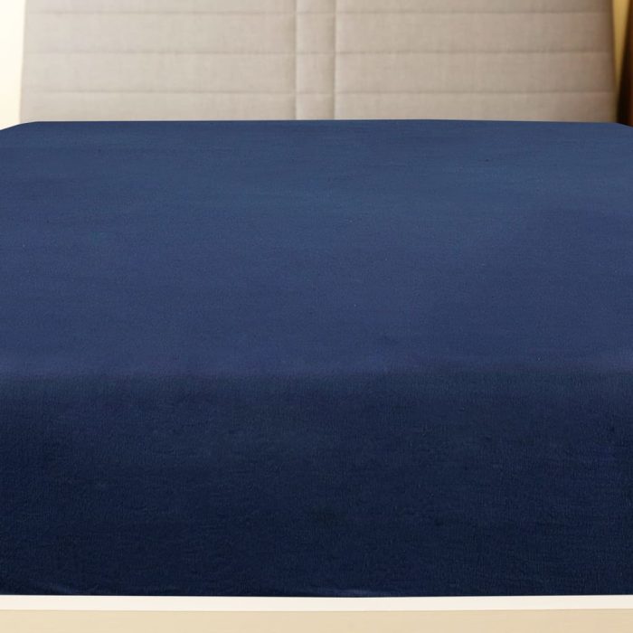 TrendyXL Hoeslaken jersey 90x200 cm katoen marineblauw