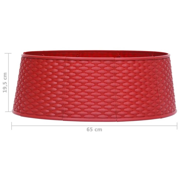 TrendyXL Kerstboomrok Ø65x19,5 cm rood