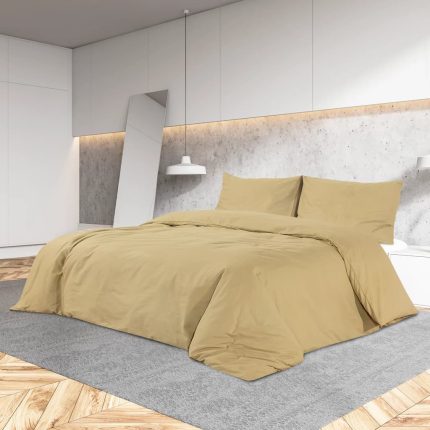 TrendyXL Dekbedovertrekset 135x200 cm katoen taupe