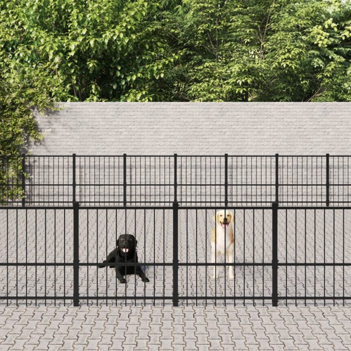 TrendyXL Hondenkennel voor buiten 67,74 m² staal