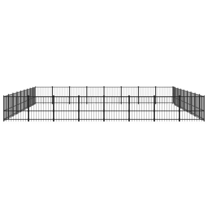 TrendyXL Hondenkennel voor buiten 67,74 m² staal