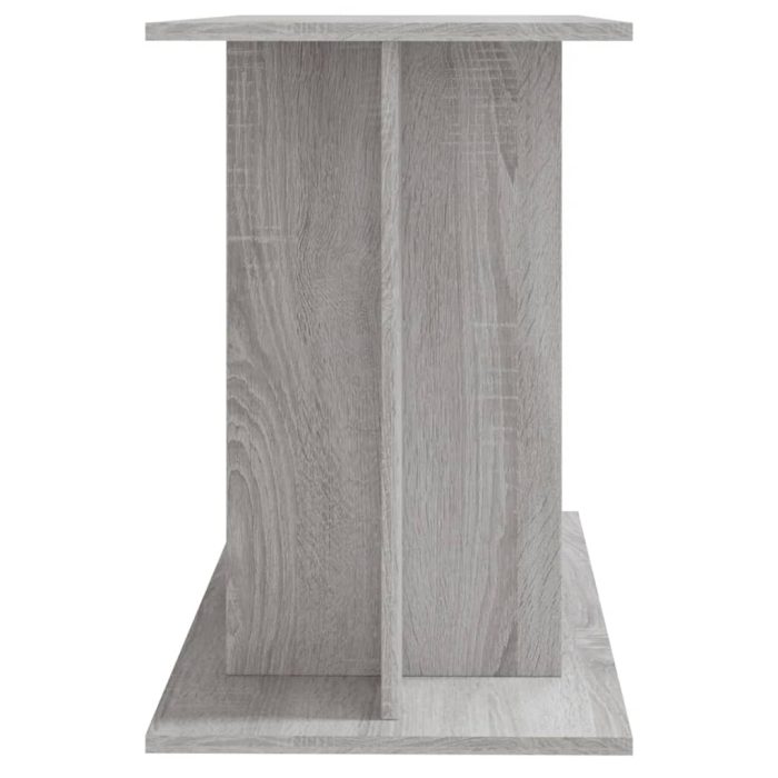 TrendyXL Aquariumstandaard 100x40x60 cm bewerkt hout grijs sonoma