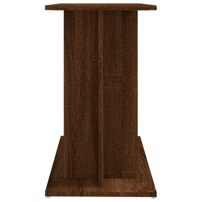 TrendyXL Aquariumstandaard 80x35x60 cm bewerkt hout bruin eikenkleur