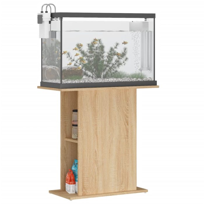 TrendyXL Aquariumstandaard 75x36x72,5 cm bewerkt hout sonoma eiken