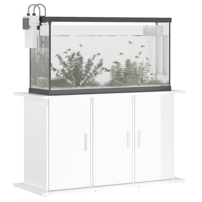 TrendyXL Aquariumstandaard 101x41x58 cm bewerkt hout hoogglans wit