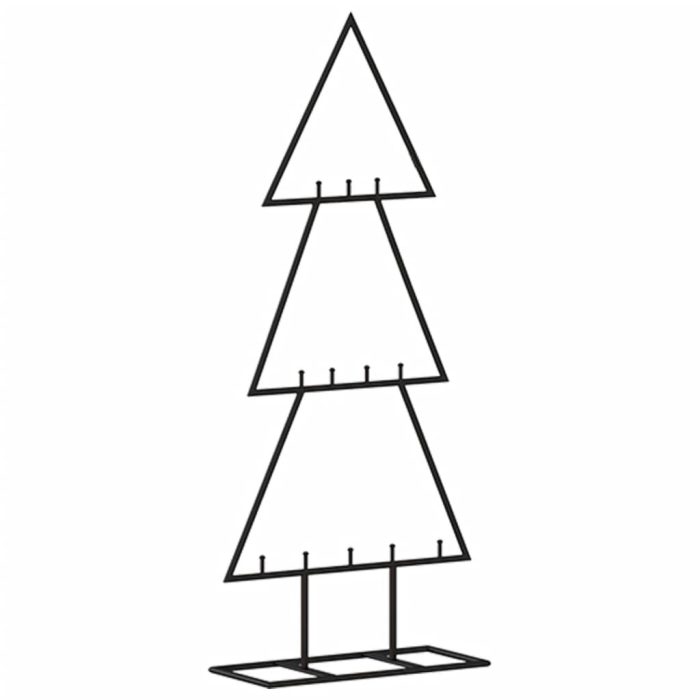 TrendyXL Kerstdecoratie kerstboom 60 cm metaal zwart