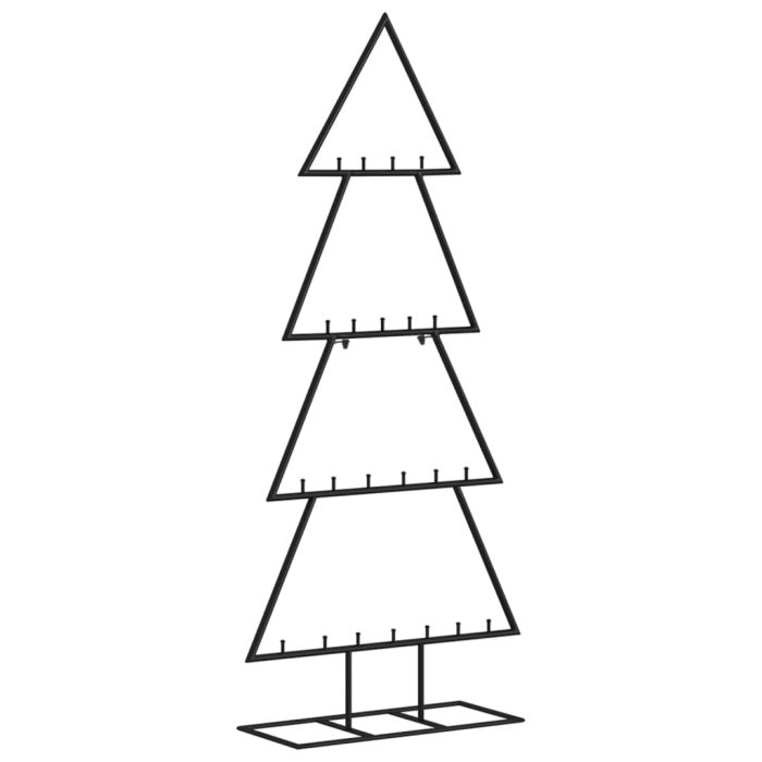 TrendyXL Kerstdecoratie kerstboom 125 cm metaal zwart