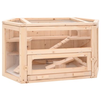 TrendyXL Hamsterkooi 80x40x43 cm massief vurenhout