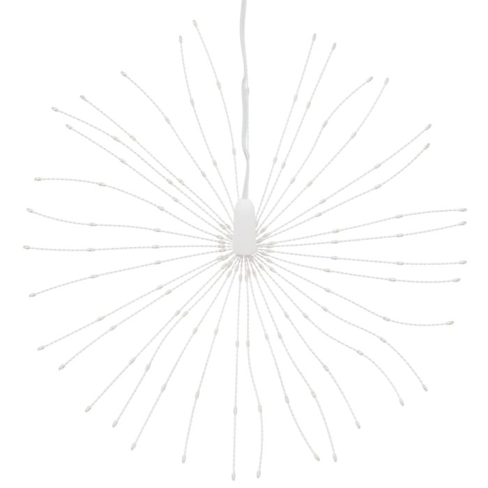 TrendyXL Kerstverlichting vuurwerk 2 st 140 koudwitte LED's 17 cm