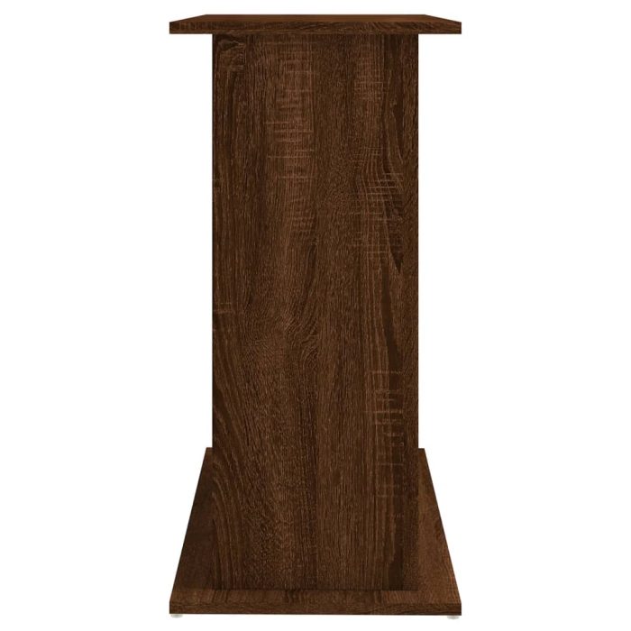 TrendyXL Aquariumstandaard 81x36x73 cm bewerkt hout bruin eikenkleur