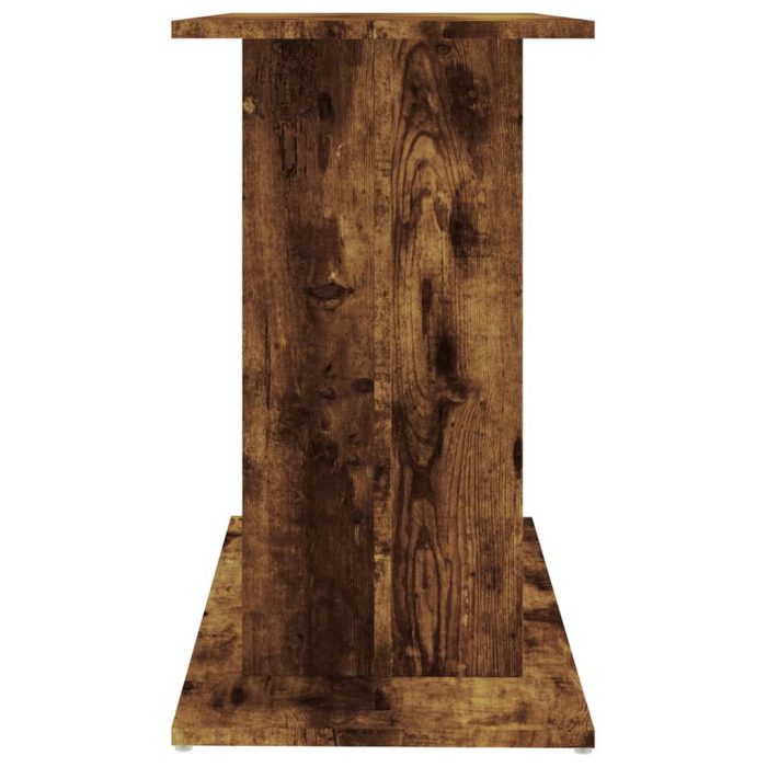 TrendyXL Aquariumstandaard 80x35x60 cm bewerkt hout gerookt eikenkleurig