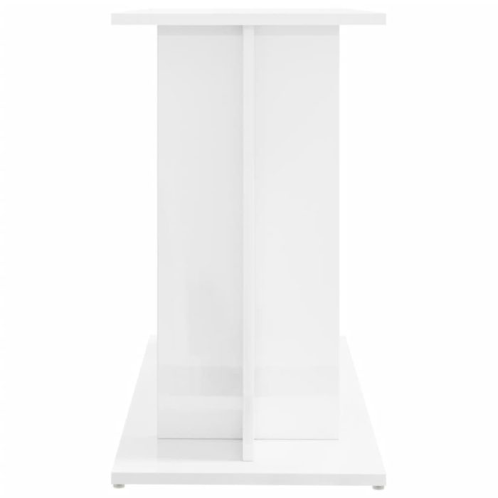 TrendyXL Aquariumstandaard 80x35x60 cm bewerkt hout hoogglans wit