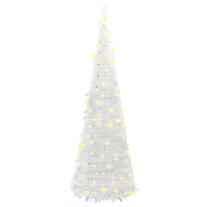 TrendyXL Kunstkerstboom pop-up 200 LED's 210 cm wit