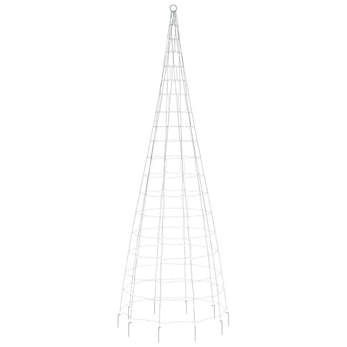 TrendyXL Lichtkegel aan vlaggenmast 550 blauwe LED's 300 cm