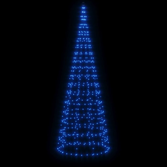 TrendyXL Lichtkegel aan vlaggenmast 550 blauwe LED's 300 cm