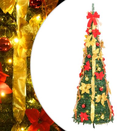 TrendyXL Kunstkerstboom pop-up 150 LED's 180 cm groen