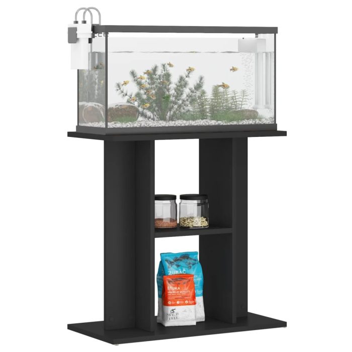 TrendyXL Aquariumstandaard 60x30x60 cm bewerkt hout zwart