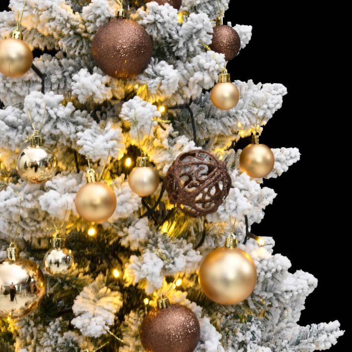 TrendyXL Kunstkerstboom met scharnieren 150 LED's en kerstballen 150 cm