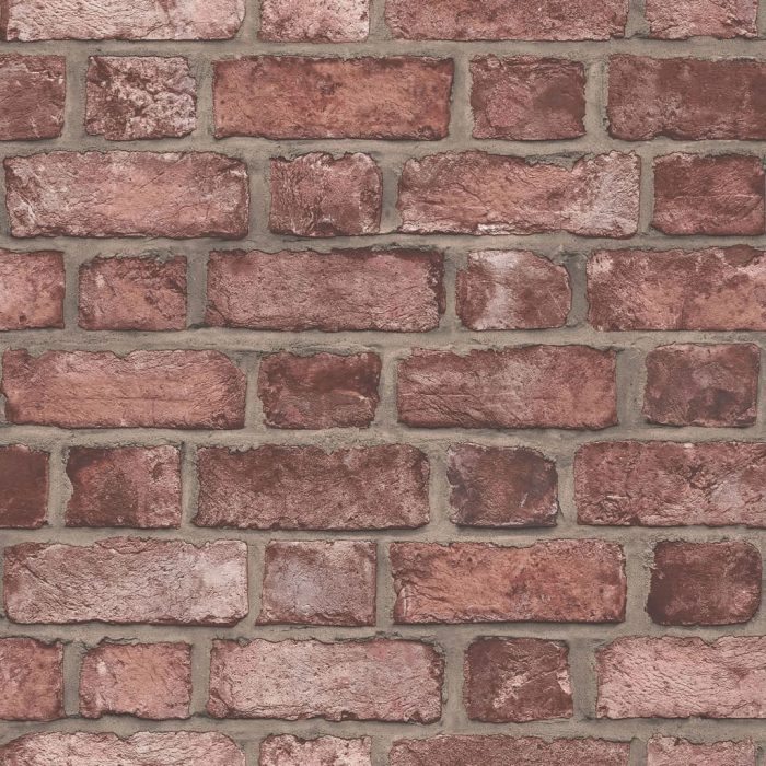 Noordwand Behang Homestyle Brick Wall rood