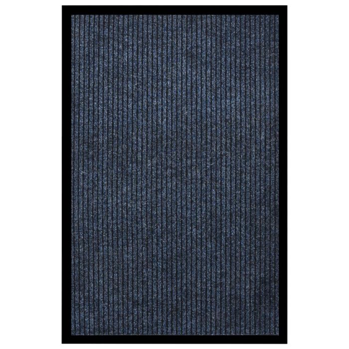 TrendyXL Deurmat 80x120 cm gestreept blauw