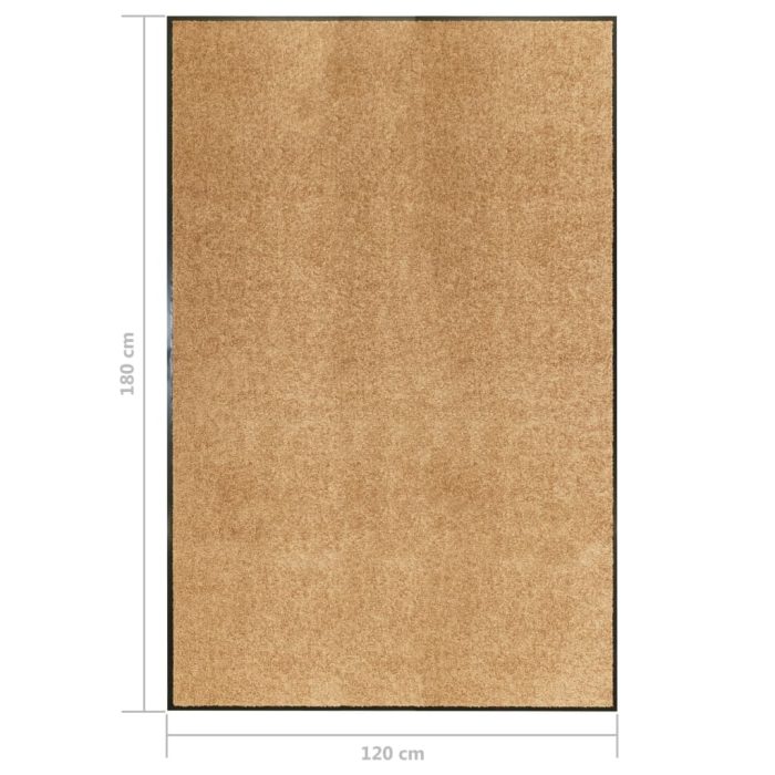 TrendyXL Deurmat wasbaar 120x180 cm crème