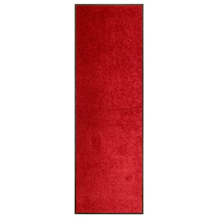 TrendyXL Deurmat wasbaar 60x180 cm rood