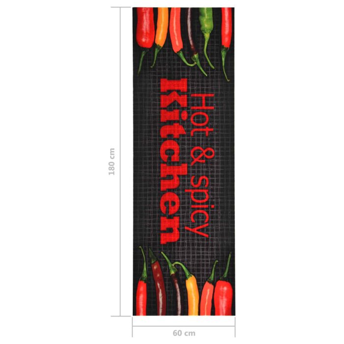 TrendyXL Keukenmat wasbaar Hot&Spicy 60x180 cm