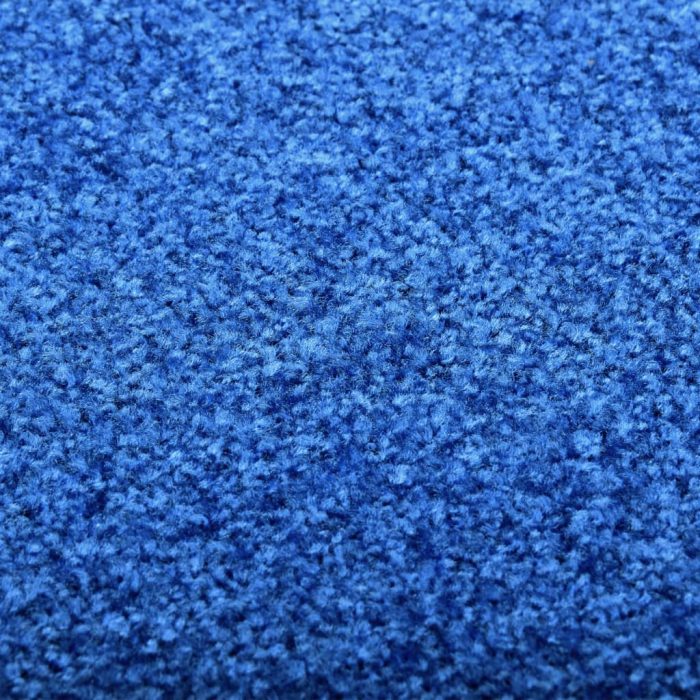 TrendyXL Deurmat wasbaar 60x90 cm blauw