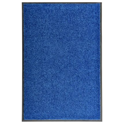 TrendyXL Deurmat wasbaar 60x90 cm blauw