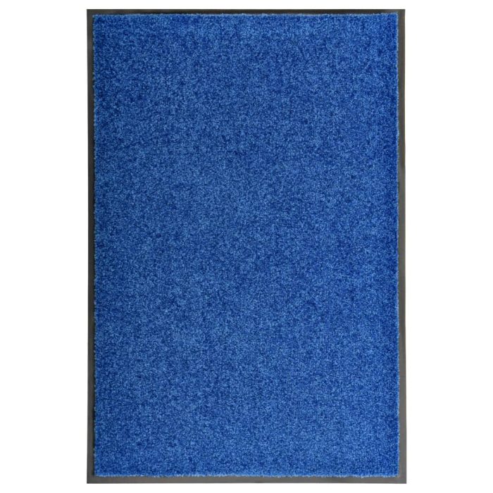 TrendyXL Deurmat wasbaar 60x90 cm blauw