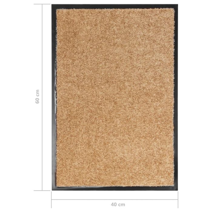 TrendyXL Deurmat wasbaar 40x60 cm crème