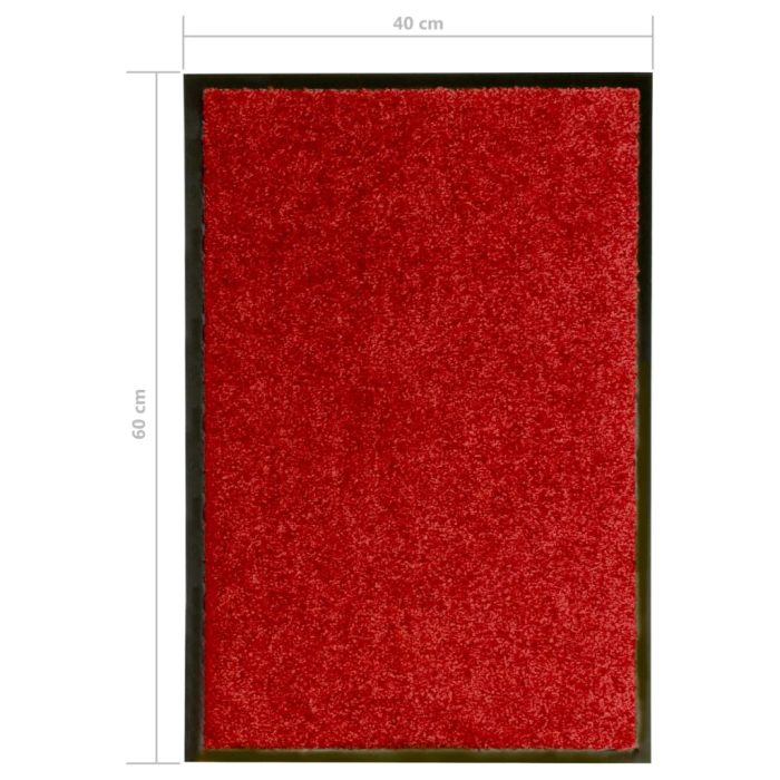 TrendyXL Deurmat wasbaar 40x60 cm rood