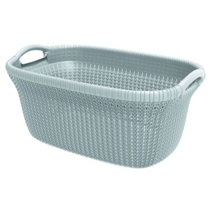 Curver Wasmand Knit 40 L lichtblauw