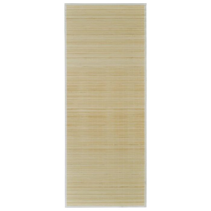 TrendyXL Tapijt rechthoekig 80x200 cm bamboe naturel