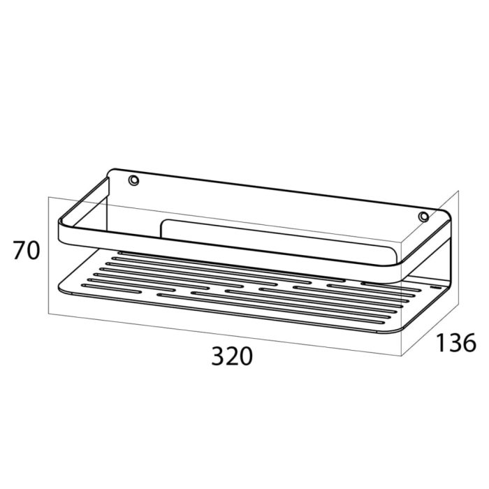 Tiger Badkorf Caddy chroom groot 1400230346