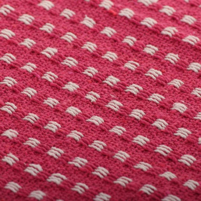 TrendyXL Plaid vierkanten 220x250 cm katoen roze