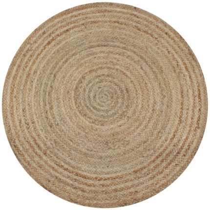 TrendyXL Tapijt rond 120 cm gevlochten jute