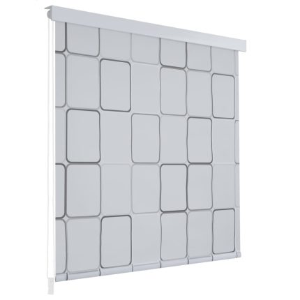 TrendyXL Rolgordijn voor douche 100x240 cm vierkant