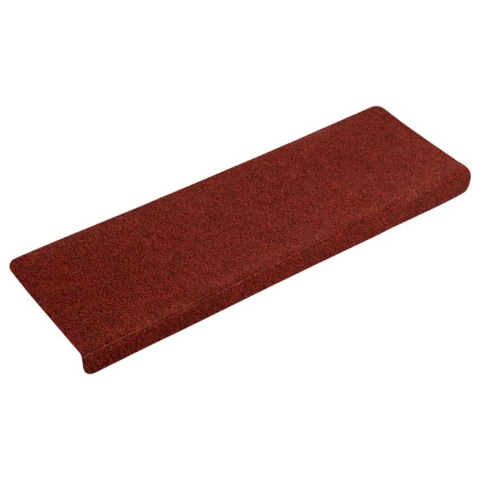 TrendyXL Trapmatten 15 st 65x21x4 cm naaldvilt rood