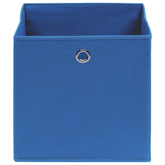 TrendyXL Opbergboxen 4 st 32x32x32 cm stof blauw