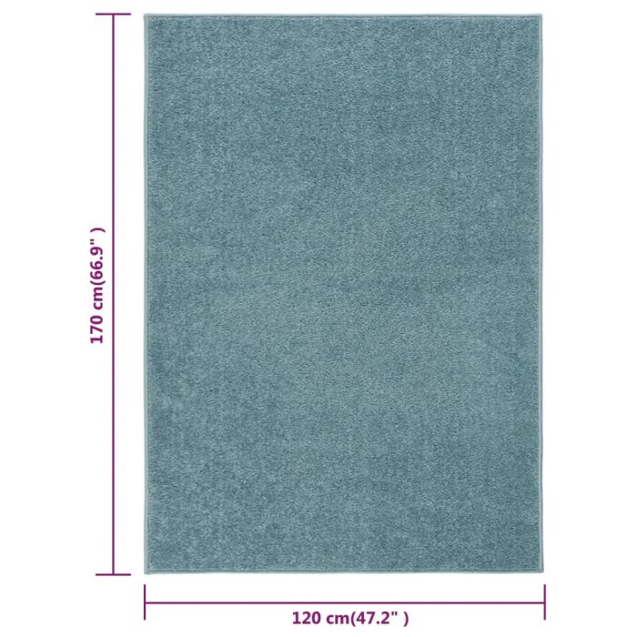 TrendyXL Vloerkleed kortpolig 120x170 cm blauw