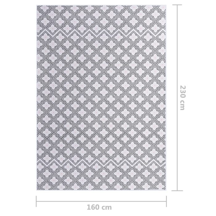 TrendyXL Vloerkleed met print 160x230 cm stof meerkleurig