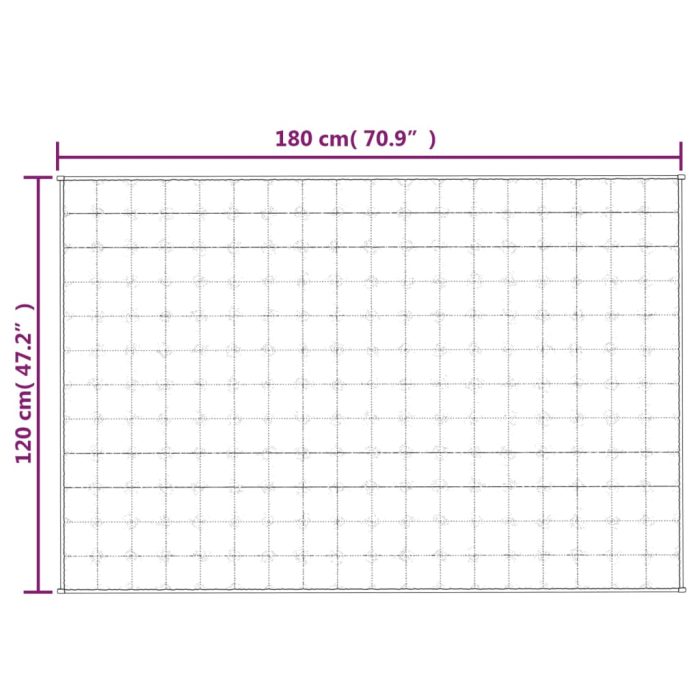 TrendyXL Verzwaringsdeken 120x180 cm 5 kg stof grijs