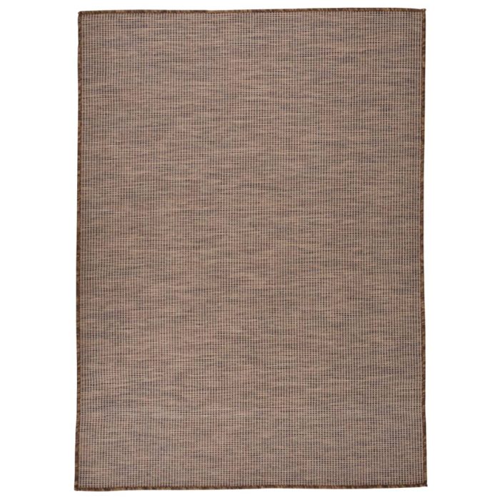 TrendyXL Buitenkleed platgeweven 200x280 cm bruin