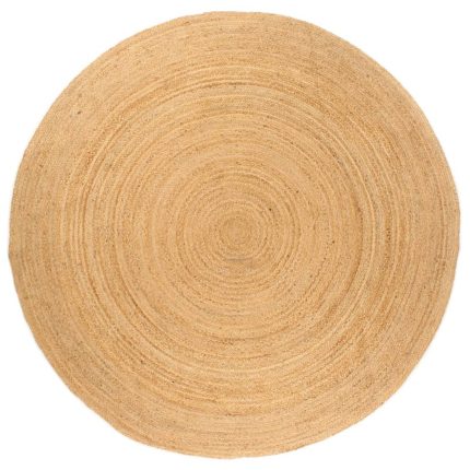 TrendyXL Tapijt rond 210 cm gevlochten jute